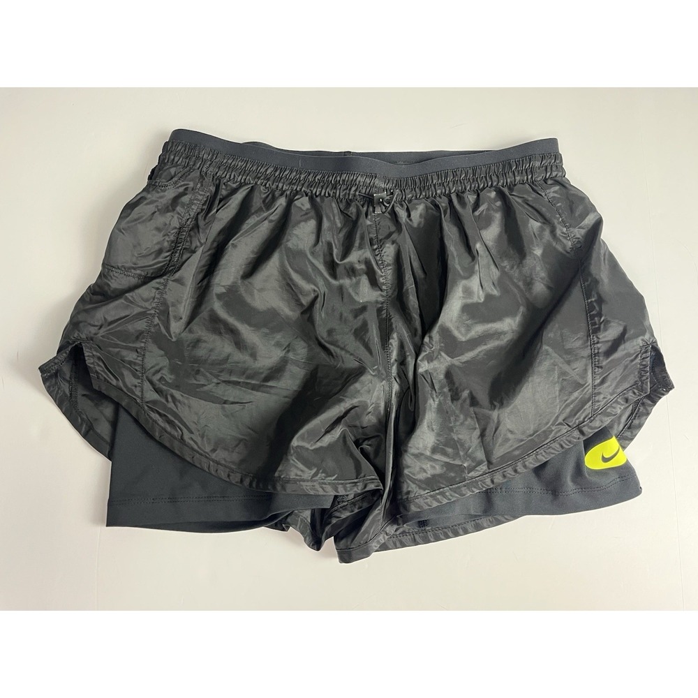 Nike Icon Clash Tempo Luxe Women's Mid-Rise 2-in-1 Running Shorts Sz‎ S